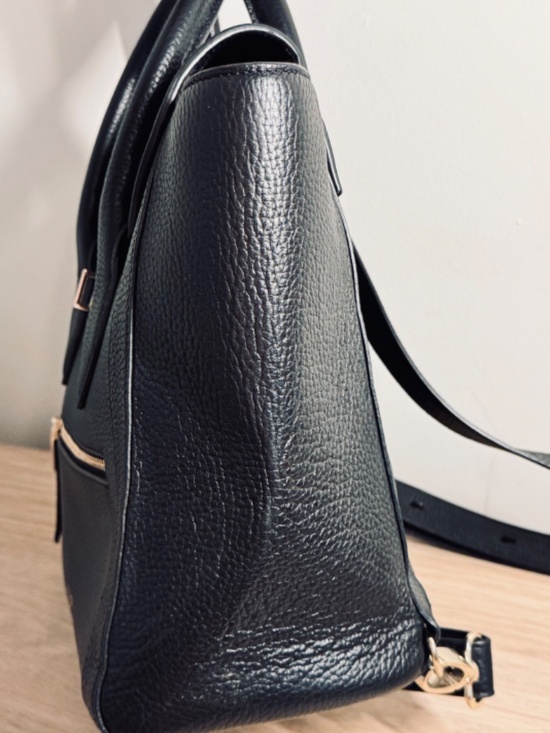 Henri Bendel Rivinton Backpack Convertible Black Leather main image 12